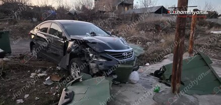 Երևանում «Hyundai Sonata»-ն բախվել է «Mercedes»-ին, «Kia»-ին, «Dodge»-ին. կա վիրավոր․ shamshyan.com