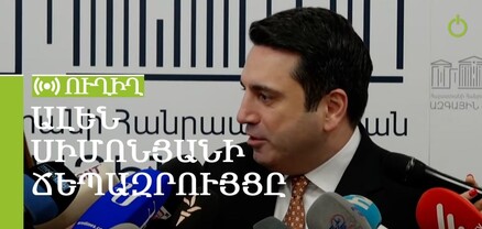 Ալեն Սիմոնյանի ճեպազրույցը. ՈւՂԻՂ