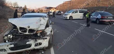 Ավտովթար՝ Վայոց ձորի մարզում․ բախվել են «Toyota Alphard»-ը և «BMW»-ն․ 3 վիրավորներից մեկը անչափահաս է