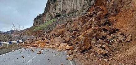 Սյունիքում քարաթափումներ են տեղի ունեցել. երթևեկությունը վերականգնվել է