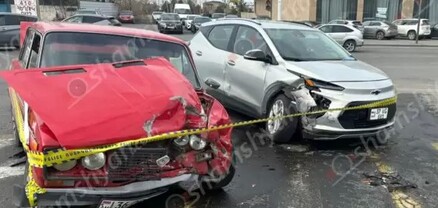 Ավտովթար՝ Երևանում. բախվել են Chevrolet-ն ու «ՎԱԶ 2106»-ը. կա վիրավոր