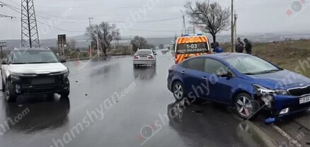 Ավտովթար՝ Կոտայքի մարզում․ Արզնիի խճուղու սկզբնամասում բախվել են 2 «Kia»-ները․ կան վիրավորներ