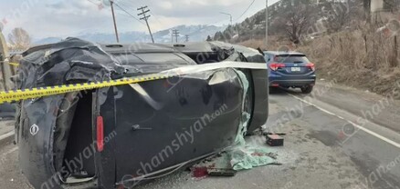 Ավտովթար՝ Լոռու մարզում․ «Nissan Tiida»-ն բախվել է հողաթմբին, ապա բախվել «Mercedes»-ին․ կան վիրավորներ