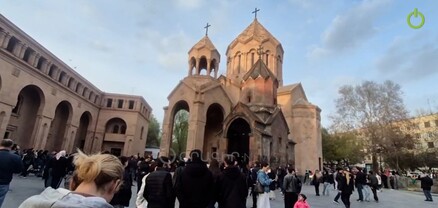 Ճրագալույցի պատարագը՝ Երևանի Սուրբ Աննա եկեղեցում