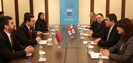 Ալեն Սիմոնյանը հանդիպել է Վրաստանի խորհրդարանի նախագահի հետ