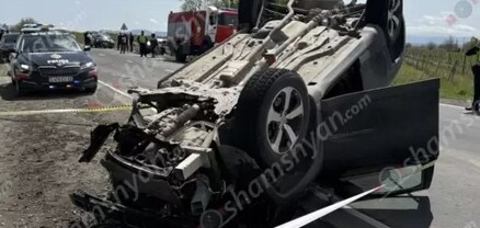 Բախվել են «Opel»-ն ու «Jeep»-ը, վերջինը գլխիվայր շրջվել է․ կա 1 զոհ, 2 վիրավոր
