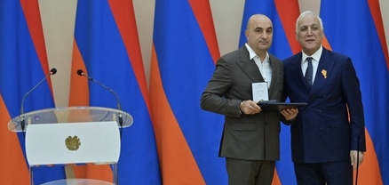 «Նոա» ՖԱ նախագահ Վարդգես Վարդանյանը պարգևատրվել է Անանիա Շիրակացու մեդալով