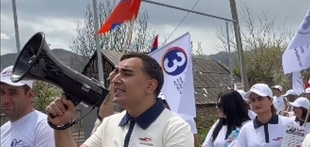«Ուժեղ Հայաստանի» երիտասարդները Ստեփանավանում իրազեկման արշավ են անցկացրել