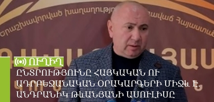 Ընտրությունը հայկական ու ադրբեջանական օրակարգերի միջև է. Անդրանիկ Թևանյանի ասուլիսը. ՈւՂԻՂ