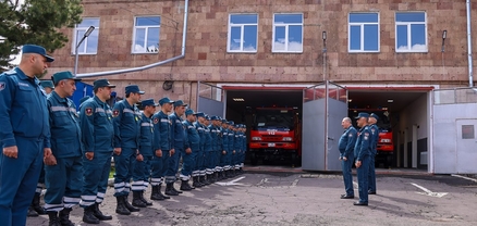 ՓԾ տնօրենն այցելել է Շիրակի մարզի հրշեջ-փրկարարական ջոկատներ