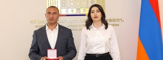ՆԳ նախարարը պարգևատրել է Վահե Մելքոնյանին և Փամբակ գետում որոնողական աշխատանքներ իրականացրած ջրասուզակներին