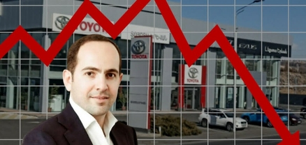 29 մլրդ-ից՝ 16.8 մլրդ դրամ. Սեդրակ Քոչարյանի «Տոյոտա Երևան» ՍՊԸ-ի հասույթը կտրուկ նվազել է