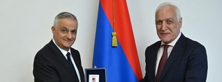 Նախագահը Մհեր Գրիգորյանին է հանձնել «Հայրենիքին մատուցած ծառայությունների համար» 1-ին աստիճանի շքանշանը