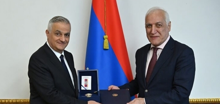 Նախագահը Մհեր Գրիգորյանին է հանձնել «Հայրենիքին մատուցած ծառայությունների համար» 1-ին աստիճանի շքանշանը