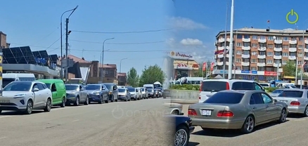 Գյումրիի Գարեգին Նժդեհի պողոտայում երթևեկությունը կաթվածահար է