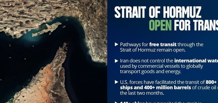 CENTCOM-ը հերքել է Հորմուզի նեղուցը փակելու մասին տեղեկությունը