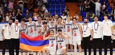 Բասկետբոլի Հայաստանի Մ16 հավաքականը՝ Եվրոպայի C դիվիզիոնի առաջնության ոսկե մեդալակիր