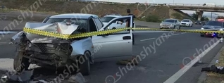 Ավտովթար Արմավիրի մարզում․ բախվել են «Lada Priora»–ն ու «ԿամԱԶ» մակնիշի բեռնատարը, կան վիրավորներ