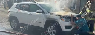Մարտունիում հրդեհ է բռնիվել «Jeep Compass»-ում. ավտոմեքենան դարձել է ոչ շահագործելի