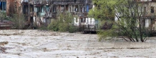 Վրաստանի Թելավի քաղաքում ջրհեղեղ է