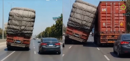 Եգիպտոսում բեռնատարի վարորդը կանխել է ընկերոջ մեքենայի շրջվելը
