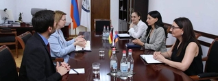 Անահիտ Մանասյանն ընդունել է Հայաստանում Գերմանիայի դեսպան Կլաուդիա Բուշին