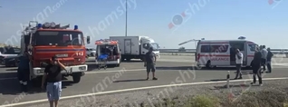 Արագածոտնի մարզում Mercedes-ը դուրս է եկել երթևեկելի գոտուց, բախվել քարերին. կա 4 վիրավոր