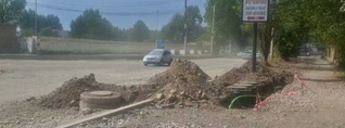 Գյումրիի փողոցները վերածվել են խրամատների