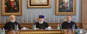 Մայր Աթոռի միաբանությունը շնորհավորեց Ամենայն Հայոց Հայրապետին ծննդյան 75-ամյակի առիթով
