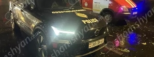 Երևանում ուժեղ քամու հետևանքով հաստաբուն ծառը արմատից պոկվել և ամբողջությամբ փակել է ճանապարհը