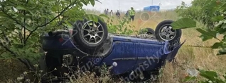Երևան-Գյումրի ավտոճանապարհին Opel-ը գլխիվայր շրջված հայտնվել է ձորակում․ կա վիրավոր
