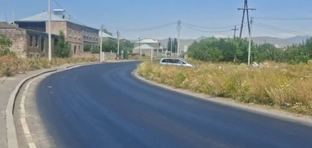 Գյումրիում ճանապարհի խնդիրները թաքցրել են բիտումի շերտի տակ