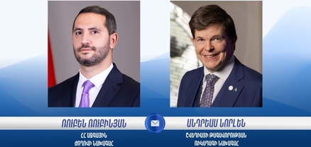 Շվեդիայի Ռիկսդագի խոսնակը շնորհավորել է Ռուբեն Ռուբինյանին