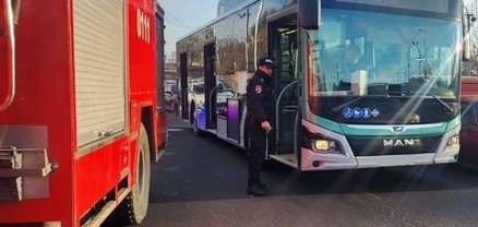 Թիվ 52 ավտոբուսում կրակ է բռնկվել