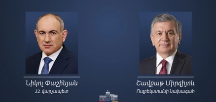 Ձեր գործունեությունը կնպաստի Ձեր ժողովրդի կենսամակարդակի հետագա բարձրացմանը. Ուզբեկստանի նախագահը՝ Փաշինյանին