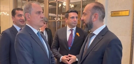 Արարատ Միրզոյանը Բիշքեկում կարճատև շփում է ունեցել Ջեյհուն Բայրամովի հետ