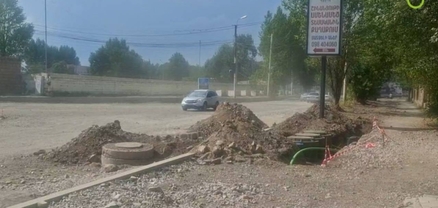 Գյումրիի փողոցները վերածվել են խրամատների