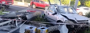 Երևանում 33-ամյա վարորդը Opel-ով մխրճվել է CPS բենզալցակայանի մեջ․ կա վիրավոր