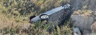 Ավտովթար՝ Շիրակի մարզում․ «BMW»-ն կողաշրջված հայտնվել է ձորակում․ կա 4 վիրավոր