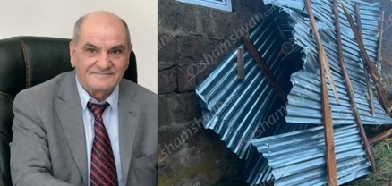 Գեղարոտում շարունակում են հաշվառել աղետի պատճառած վնասները՝ կարկուտը բերքն է տարել, քամին՝ շենքերի տանիքները
