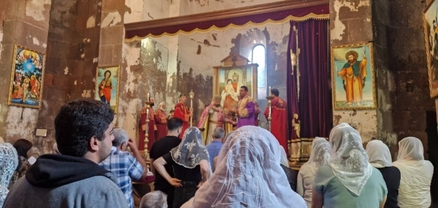 Չնայած թեմի առաջնորդի բացակայությանը՝ Գառնահովիտի Ս․ Գևորգ եկեղեցում նշվել է Ս․ Գևորգ զորավարի տոնը