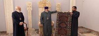 Կաթողիկոսին ընծայվեց «Մի գորգի պատմություն» նախաձեռնության շրջանակներում պատրաստված գորգը