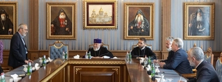 Կաթողիկոսը Մայր Աթոռում ընդունեց «Դանիական-հայկական բարեգործական առաքելություն» ՀԿ ատենապետին