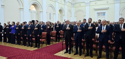 Անկախության տոնի առթիվ նախագահի նստավայրում տեղի է ունեցել պարգևատրման հանդիսավոր արարողություն