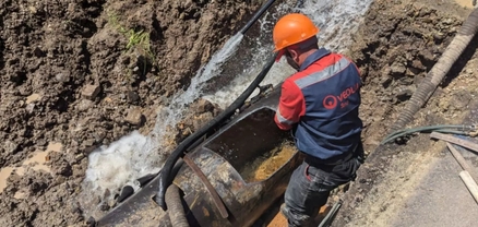 Շուրջ 24 ժամ է՝ Վեոլիա Ջրի մասնագետներն աշխատում են ջրատարի վթարված հատվածներում