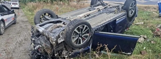 Շիրակի մարզում «Nissan»-ը բախվել է հողաթմբին և գլխիվայր շրջվել. վարորդը տեղում մահացել է