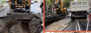Տերյան փողոցում վթարվել է խողովակ, ինչի հետևանքով ջուրն արտահոսել է արտաքին մակերես