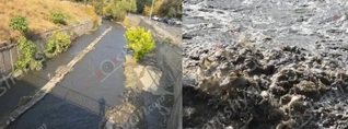 Հրազդանի կիրճով հոսող՝ երբեմնի մաքուր ու զուլալ Հրազդան գետը վերածվել է ցեխաջրի