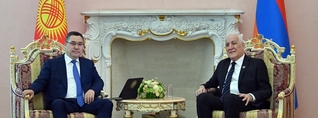 Ղրղզստանի նախագահն առաջին պաշտոնական այցն է կատարել Հայաստան