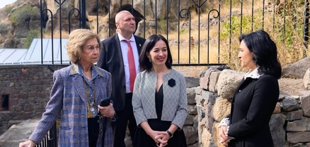 Իսպանիայի թագուհի Սոֆիան այցելել է Գեղարդի վանական համալիր